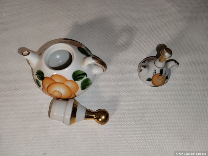 Пара чайников для кукольного быта (фото 5)