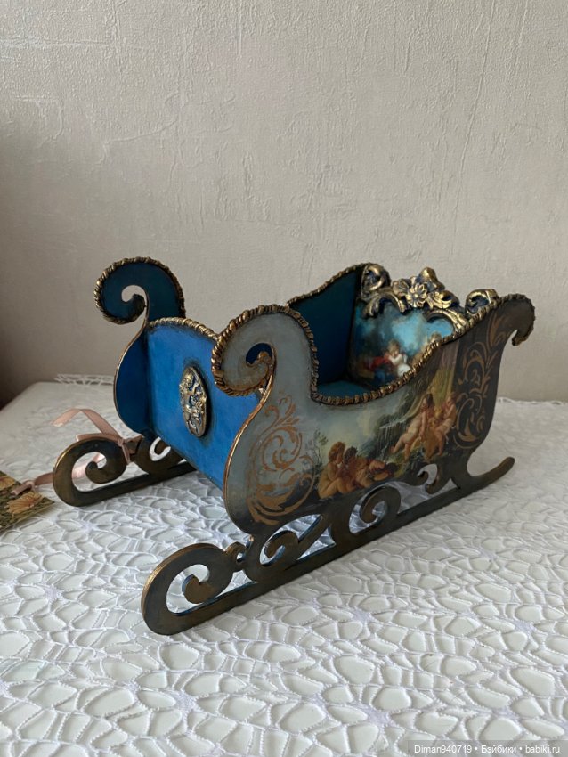 Интерьерные сани ,,Ангелы Буше’' (фото 7)