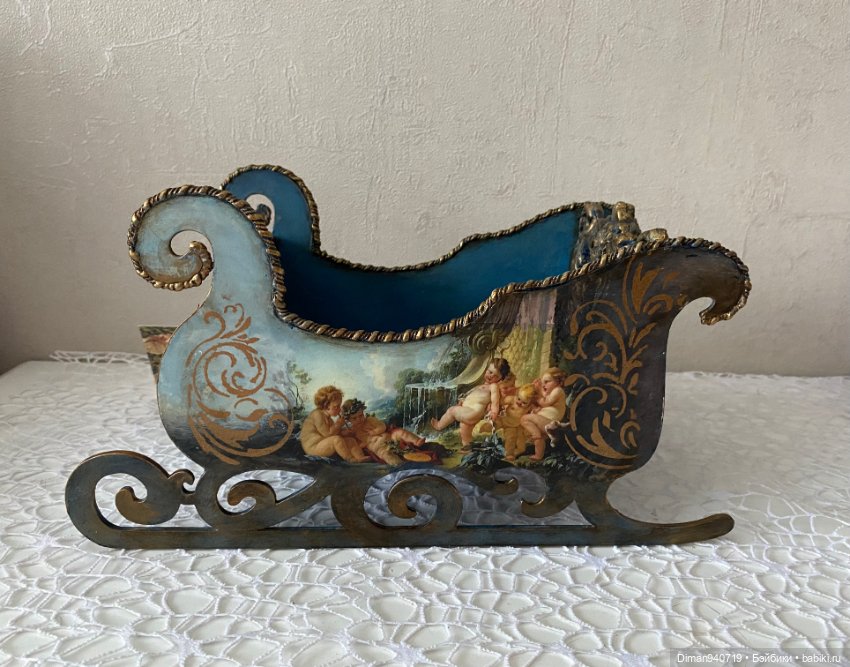 Интерьерные сани ,,Ангелы Буше’' (фото 3)