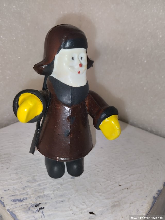 Игрушка СССР Старик с ружьем из набора Серая шейка