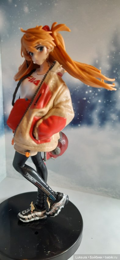 Рыжеволосая Аска Лэнгли Сорью, взрослая, аниме фигурка из манги Евангелион (фото 5)