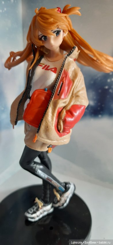 Рыжеволосая Аска Лэнгли Сорью, взрослая, аниме фигурка из манги Евангелион (фото 4)