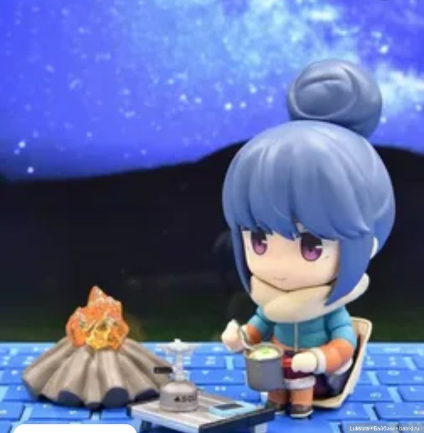 Шима Рин, Лагерь Юру, фигурка аниме со сменными частями тела и другими аксессуарами (фото 7)