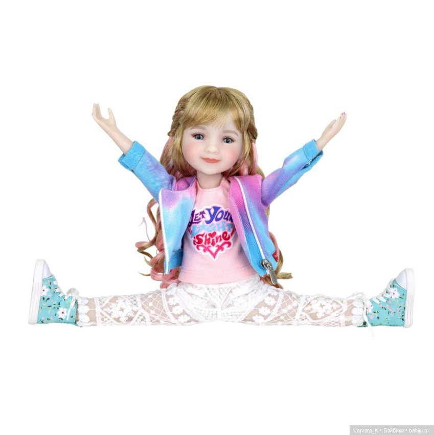 Ruby Red шарнирная кукла Сара с розовыми прядями , 37 см (фото 10)