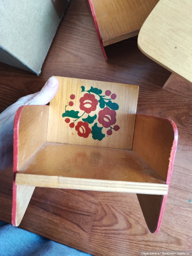 Деревянная мебель СССР — Винтажные куклы и игрушки детства (фото 5)