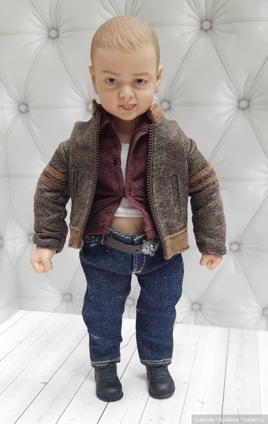 Редкий шарнирный мальчик от add toys, wolf baby в полной комплектации (фото 10)