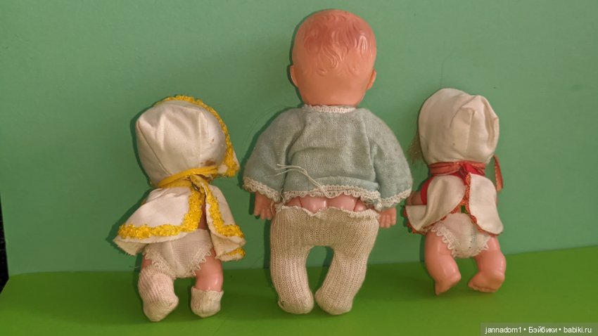 Лот из 3 куколок производства Hongkong, высота 10 и 14 см (фото 5)