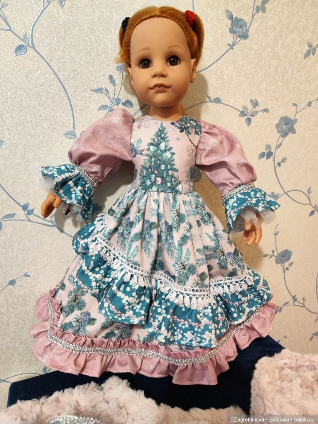 Платье комплект для Готц Снегурочка (фото 7)