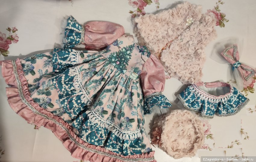 Платье комплект для Готц Снегурочка (фото 10)