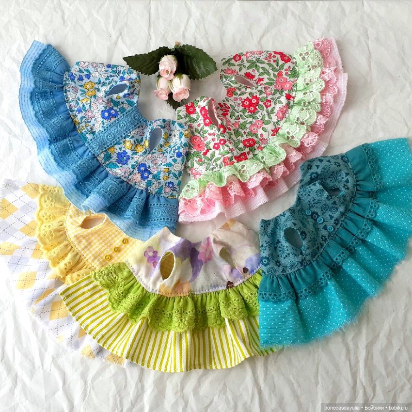 Летние нарядные комплекты для кукол Xiaomi Monst Doll Монст Платье Шляпа (фото 8)