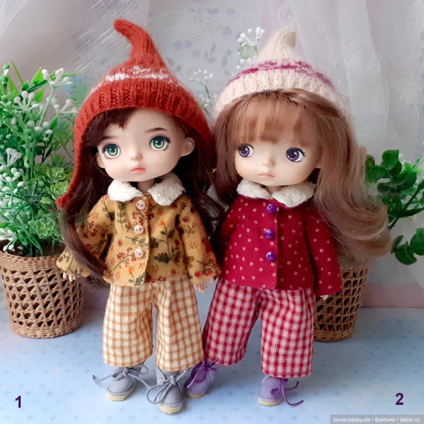 Теплые комплекты для куклы Монст/ Xiaomi Monst Doll Куртка Брюки Шапка (фото 8)