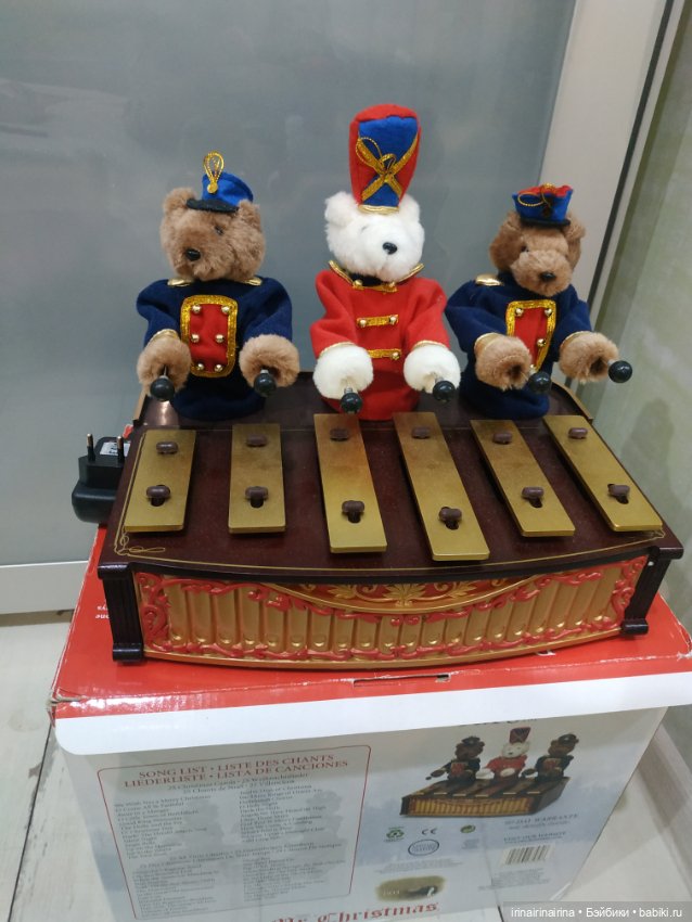 Музыкальная шкатулка медведи и ксилофон (438.4)