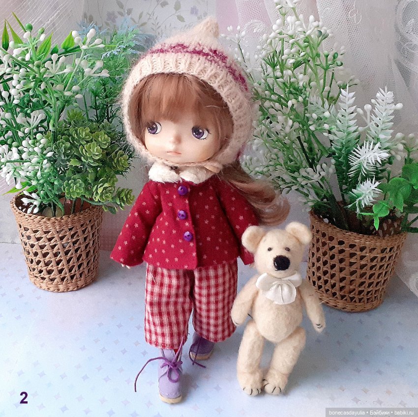 Теплые комплекты для куклы Монст/ Xiaomi Monst Doll Куртка Брюки Шапка (фото 6)