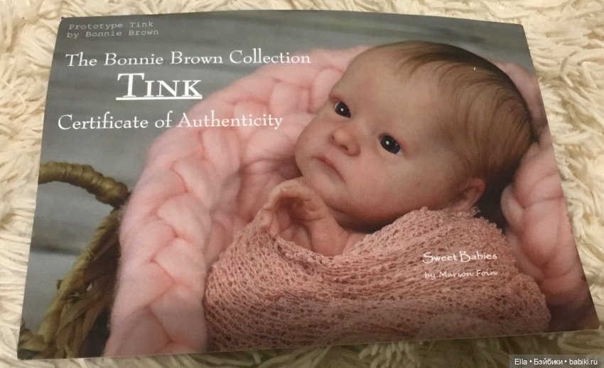 Кукла реборн Тинк от Бонни Браун ( оригинал) в любящие ручки (фото 8)