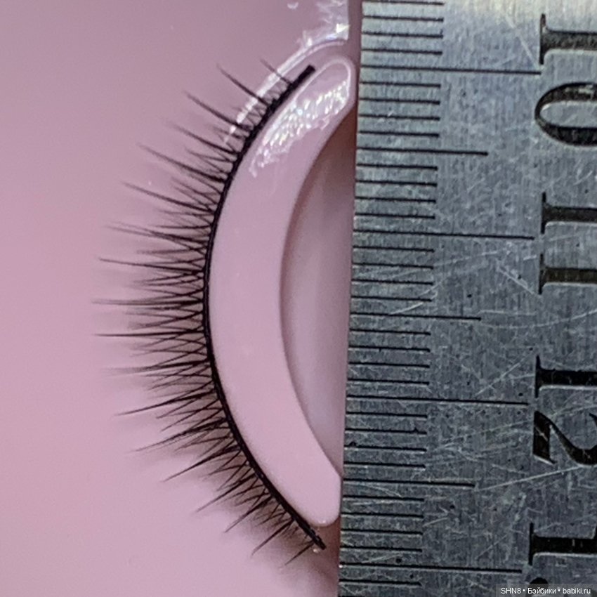 Реснички для кукол тонкие черные и коричневые (фото 5)