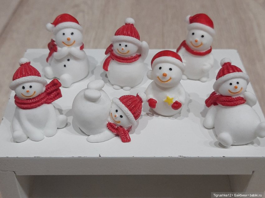 Снеговики — Миниатюра для кукол