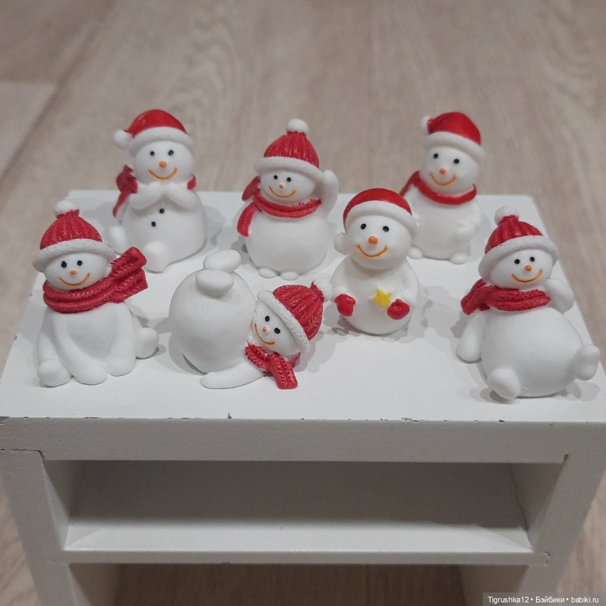 Снеговики — Миниатюра для кукол (фото 2)
