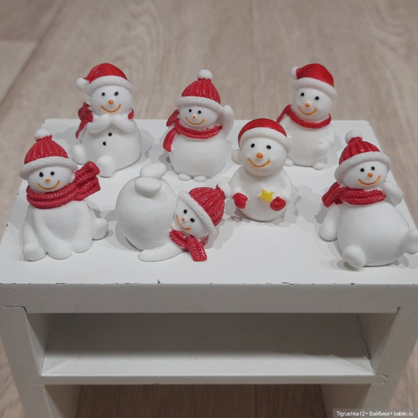 Снеговики — Миниатюра для кукол (фото 3)