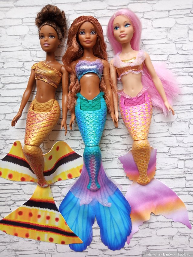 Барби Русалочка дримтопия mermaid curvy розовые волосы (фото 6)