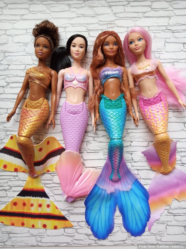 Барби Русалочка дримтопия mermaid curvy розовые волосы (фото 7)