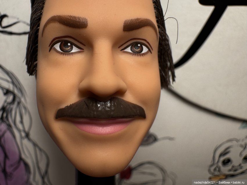 Голова Кена Теда Лассо — Тела и головы для кукол (фото 2)