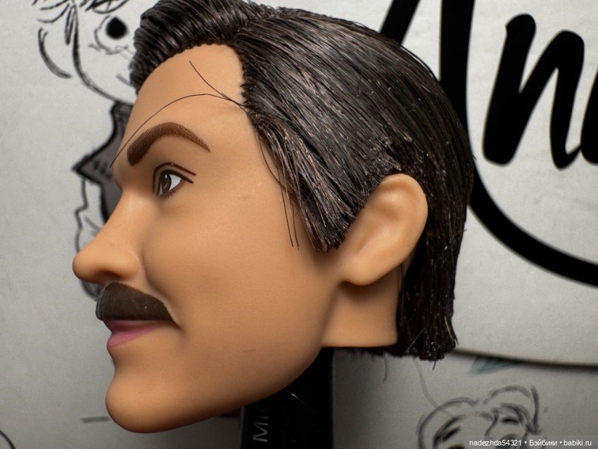 Голова Кена Теда Лассо — Тела и головы для кукол (фото 4)