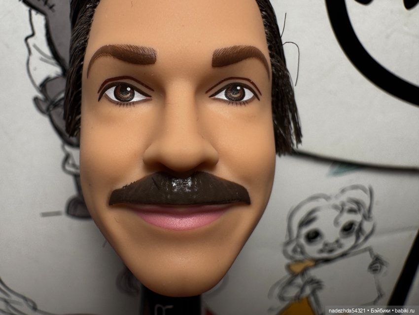 Голова Кена Теда Лассо — Тела и головы для кукол (фото 5)