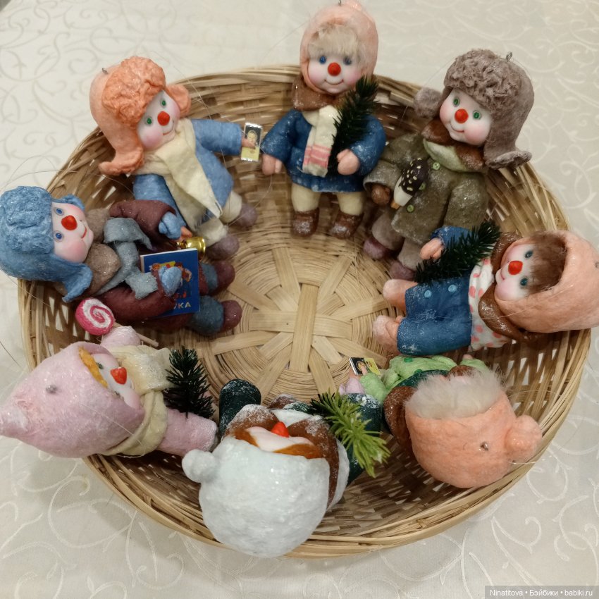 Ватные игрушки Снеговички (фото 2)