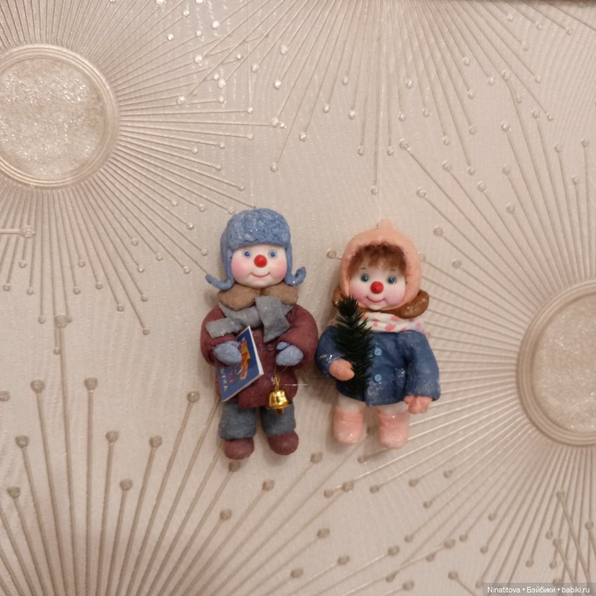 Ватные игрушки Снеговички (фото 3)