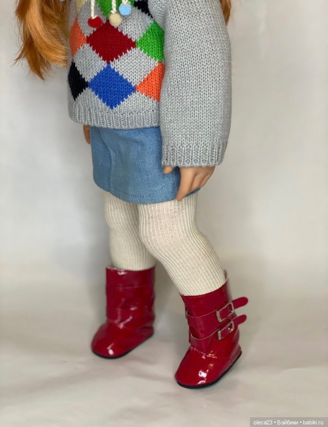 Сапожки для кукол, с ножкой до 7 см