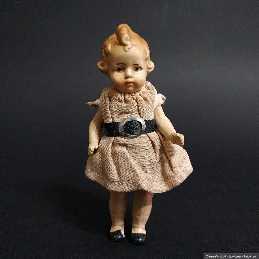 Антикварная Немецкая Фарфоровая Миниатюрная Кукла. Circa 1930-e (фото 2)