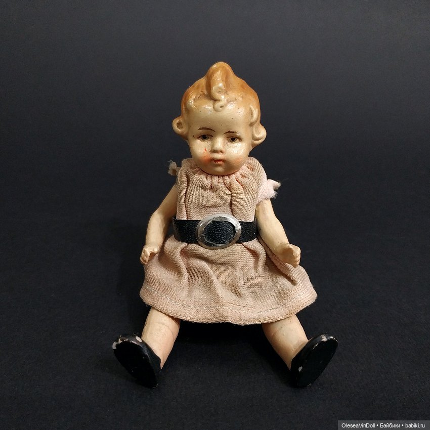 Антикварная Немецкая Фарфоровая Миниатюрная Кукла. Circa 1930-e (фото 3)