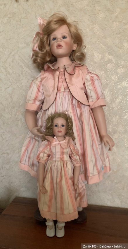 Мари-Каприче от Hildegard Gunzel с куклой компаньонкой (фото 2)