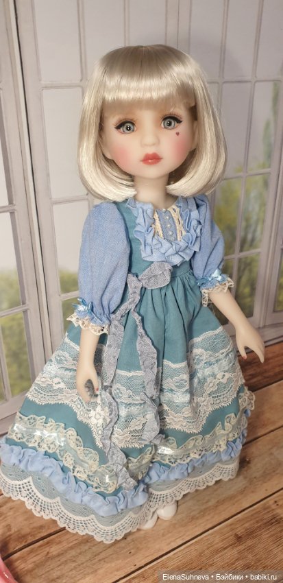 Винтажное платье для Ruby red 37 см (фото 3)