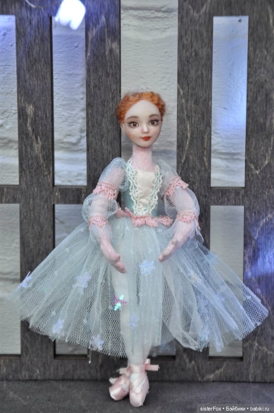 Мини-куколка в смешанной технике Балеринка (фото 5)