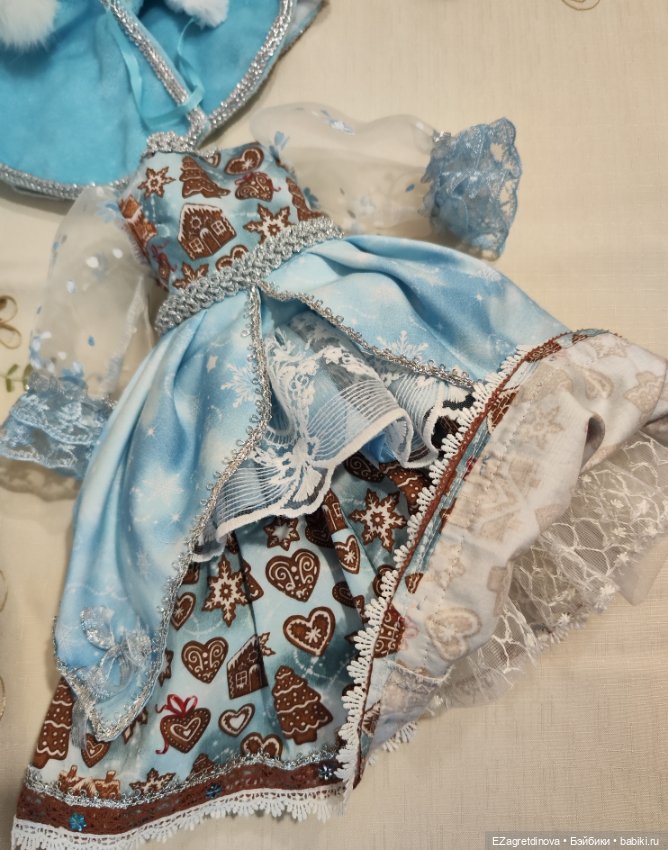 Платье комплект для Готц 48-50 см Вьюга (фото 3)