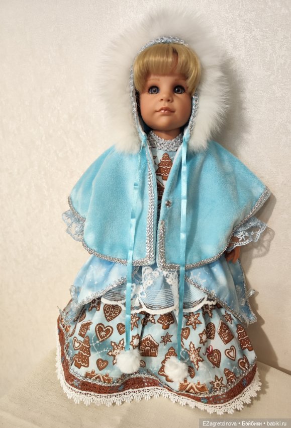 Платье комплект для Готц 48-50 см Вьюга