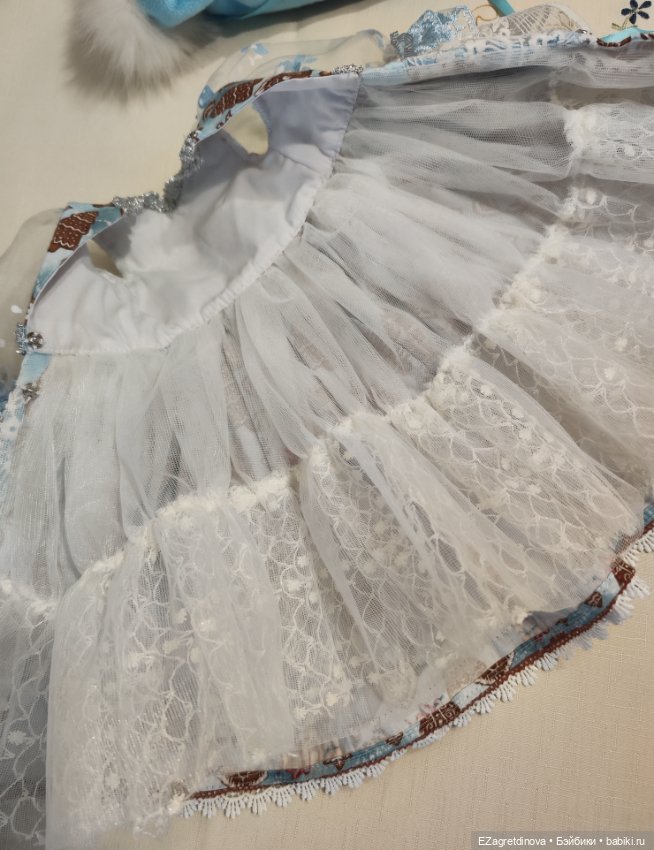 Платье комплект для Готц 48-50 см Вьюга (фото 2)