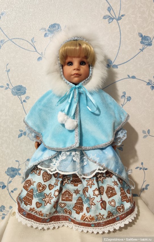 Платье комплект для Готц 48-50 см Вьюга