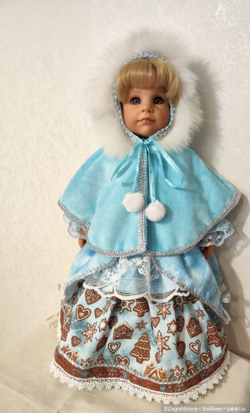 Платье комплект для Готц 48-50 см Вьюга