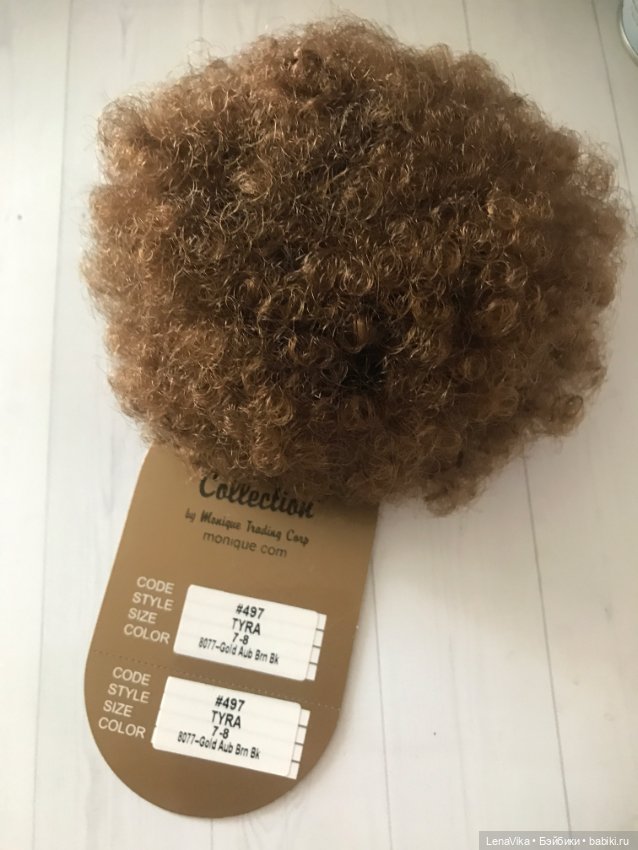 Парик 7-8, Monique Gold (Моник), подходит для мини Вихтеля (mini Wichtel) (фото 3)
