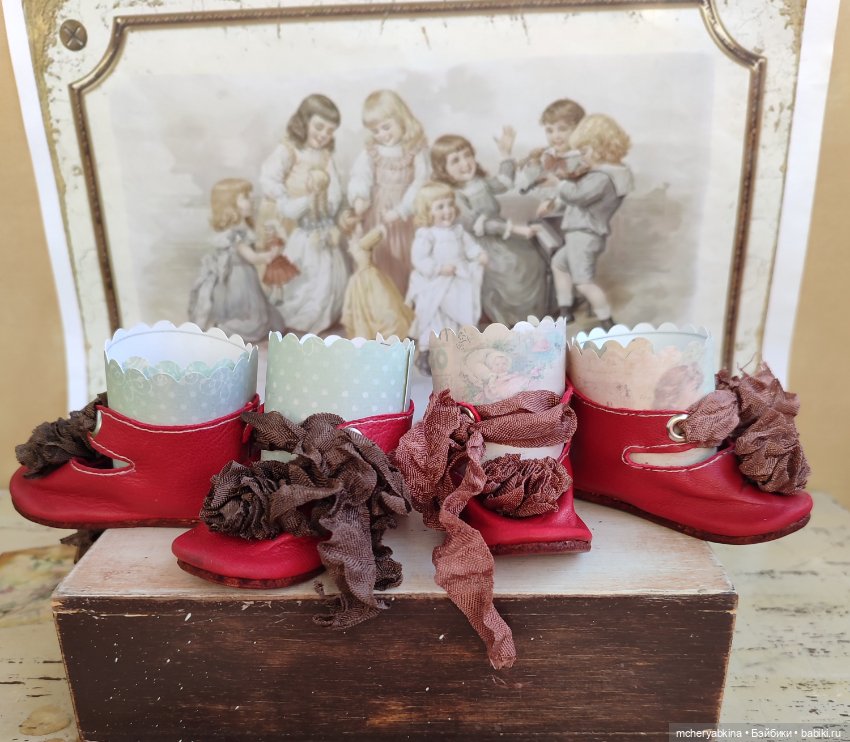 Туфли для антикварных кукол (фото 2)