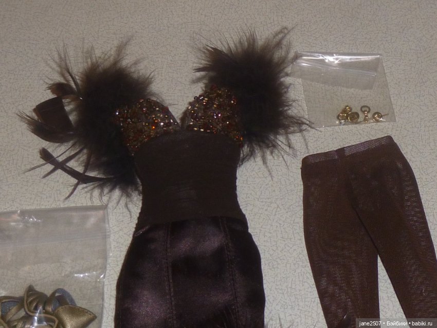 Полный аутфит Tonner Angelina En Chocolat новый, очень редкий (для Tyler & Friends, 16 дюймов) (фото 3)