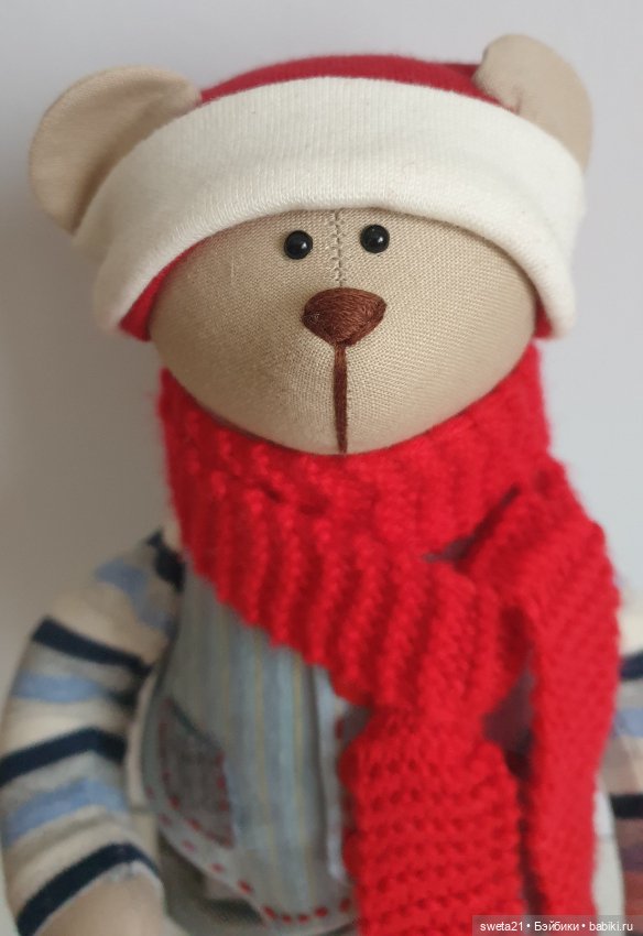 Мишка новогодний — Авторские игрушки (фото 7)