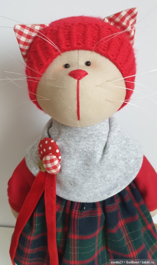 Кошечка новогодняя — Авторские игрушки (фото 7)