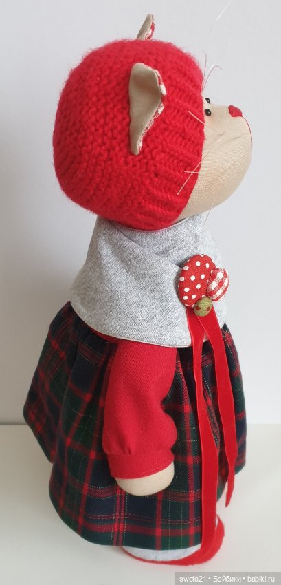 Кошечка новогодняя — Авторские игрушки (фото 6)