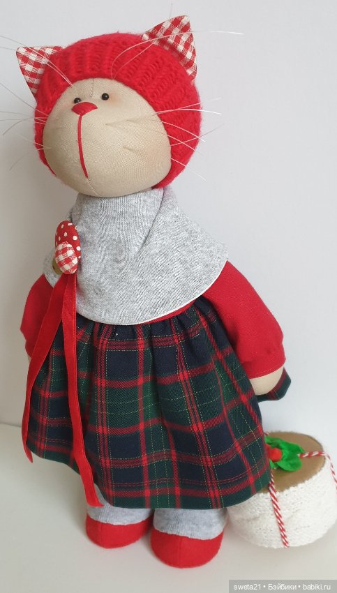 Кошечка новогодняя — Авторские игрушки (фото 8)