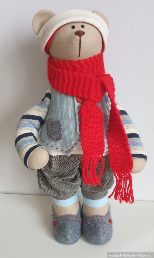 Мишка новогодний — Авторские игрушки (фото 2)