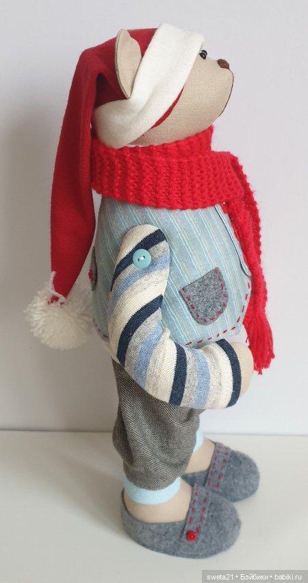 Мишка новогодний — Авторские игрушки (фото 4)