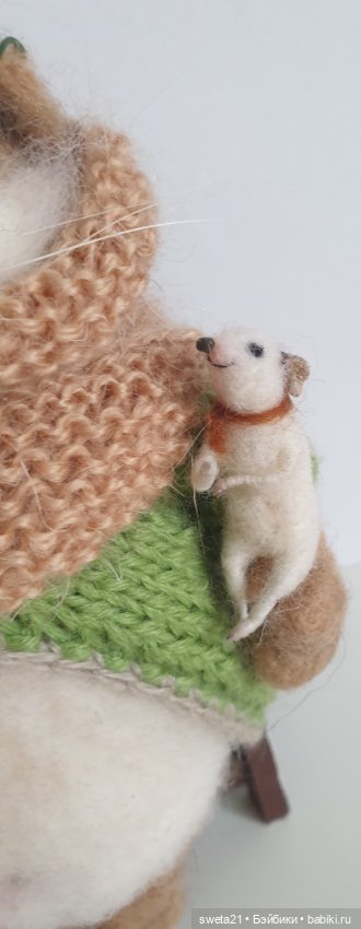 Кот "Отдых на скамейке" — Авторские игрушки (фото 6)